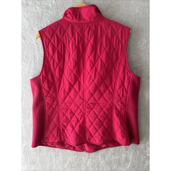 Talbots Weatherproof Quilted Puffer Casual Vest Dark Pink Women’s Size S - Picture 16 of 16